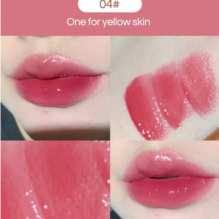 Silky Glossy Lipstick Gege Bear Pump Lips Moisture Water Bomb Comfortable Ultra Sheen Non-Stick Cup Lip Balm