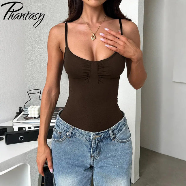 Phantasy Sexy Spice Sling Strap Slim Vest Women's Clothing 2025 Spring And Summer Comfortable Breathable Vest  for Women Home