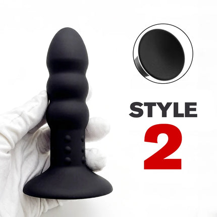 Silicone Base of Suction Cup Anal Plug Big Butt Plug Anal Erotic Sex Toys Pleasure Anal Stimulation Beads Adult Erotic Sex Toy