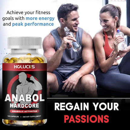 ANABOLIC Muscle Builder for Men, Boosts Energy, Strength & Endurance, Promote Muscle Protein Synthesis, Supports Hormone Balance
