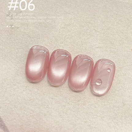 WS 10ml Light Flow Cat Magnetic Gel Nail Polish for Whitening in Autumn And Winter Semi Permanent Gel Manicure DIY Nail Art