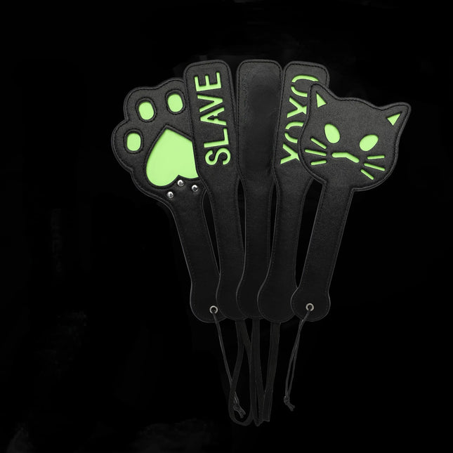 Multiple Styles Luminous Leather SM Bondage Sex Toys Horsewhip Spanking Flirting Flogger Fetish Paddles Adult Games for Couples