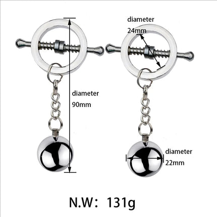 Metal Nipple Clamps Milk Clips Clit Breast Massage Clamps Adult Flirting Teasing Erotic Gadgets Bdsm Slave Sex Toys For Couple
