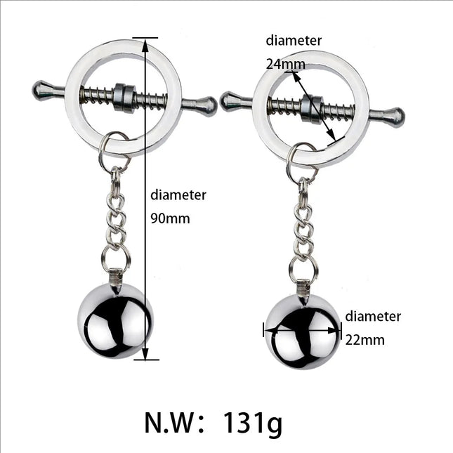 Metal Nipple Clamps Milk Clips Clit Breast Massage Clamps Adult Flirting Teasing Erotic Gadgets Bdsm Slave Sex Toys For Couple