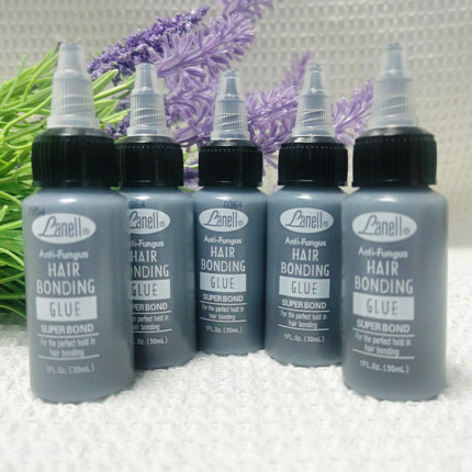1pcs/2pcs 1Oz/ 2Oz/4Oz Lanell Black Hair Weaving Bond Anti-fungus Hair Bonding Glue SUPER BOND for the perfect hold in bonding