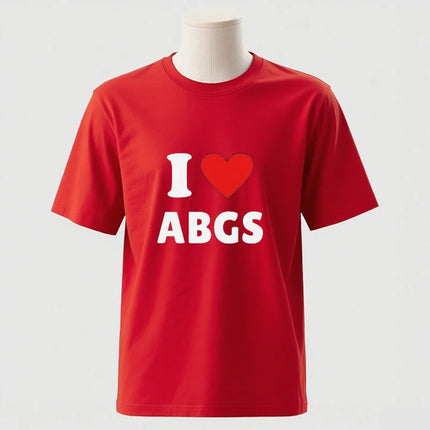 Funny Meme TShirt I Love Heart ABGs Funny Oddly Specific Joke Tee Trendy Gift Viral Prank Tiktok Twitter T-Shirt Cotton Tee Tops