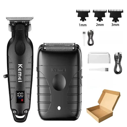 Kemei New Professional Cutting Machine Electric Shaver Hair Trimmers with LCD Display Men's Hair Clipper KM-2290 KM-2293 KM-T95