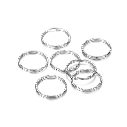 20/50Pcs Key Ring Key Chain Round Split Keyfob Keyrings with Jump Ring for DIY Keychain Pendants Jewelry Making Accessories