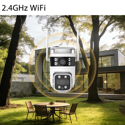 Boykeep Smart Home Security Camera,  Dual-lens Dual Screen1080P HD, Motion Detection, 3 Night Vision Modes,  Smart Home Assista