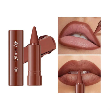 Twist Up Lipliner Sexy Lipstick Pen Multipurpose Powder Blusher Velvet Matte Waterproof Lip Contour Non Stick Cup Lip Rouge