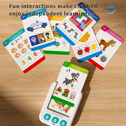 Russian Talking Flash Cards Sensory Toy Learning Materials Audible Machine for Toddlers Educational Sight Words Toys for Kids