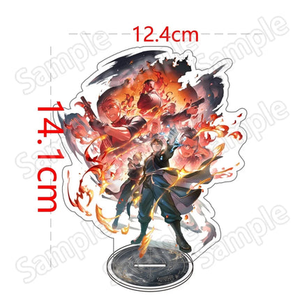 Fullmetal Alchemist 15cm Acrylic Stand Keychain Edward Elric Roy Mustang Double Sided HD Desk Decor Fan Gift