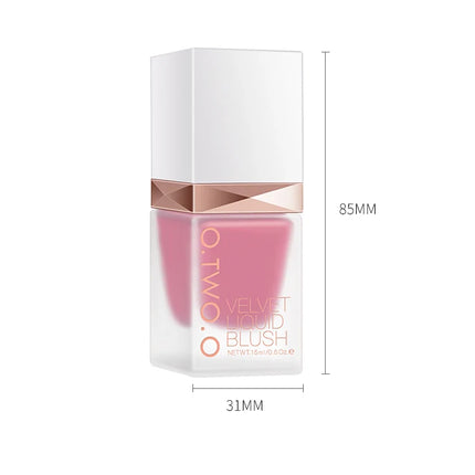 O.TWO.O Liquid Blusher 4 Colors Rose Pink Blush Long Lasting Natural Cheek Face Makeup Blusher High Pigment For Women Cosmetics