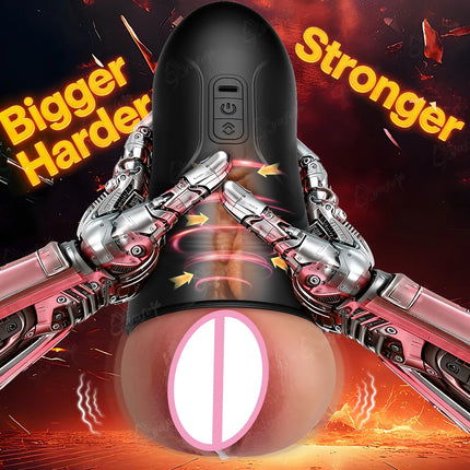 Automatic Male Mastubator Blowjob Vibration Machine Real Vaginia Pocket Pussy Penis Oral Masturbation Cup Adult Sex Toy for Man