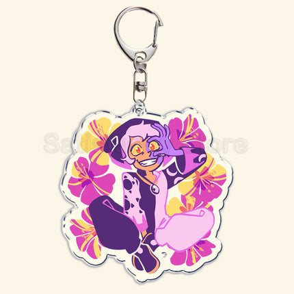 The Owl House Keychain Luz Noceda King Eda Hooty Acrylic Key Chain Pendant Key Ring Keychains for Bag Pendant Aaccessories Gift