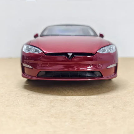 Original Tesla Model S Car Model Pure Electric 1:18 Alloy Fully Open Simulation Car Model In Stock Can Be Used For Collection