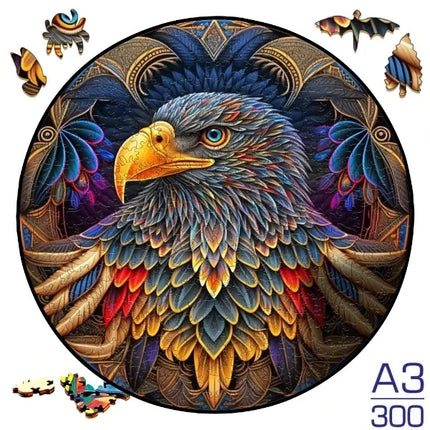 Sunflower Butterfly Jigsaw Wood Puzzle, Difficult To Play Irregular Animal Fragment Puzzle, for Adults Relieve Stress  Gift