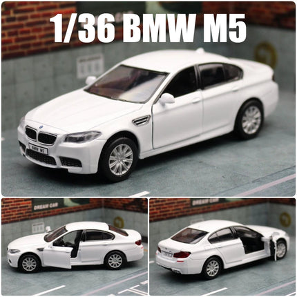 1/36 BMW M5 Sedan Toy Car Model For Children RMZ City Diecast Alloy Metal Miniature Pull Back Collection Gift For Boys Kid