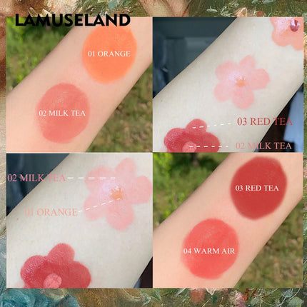 Tinted Moisturizing Liquid Blush Cream Multi-Use Lips Cheek Eye Makeup Rouge Contour Matte Orange-red Mini Blusher Stick