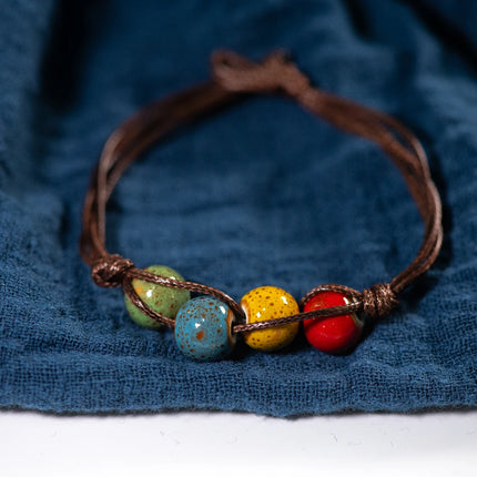 Love stone women's ceramic bracelet Female hand-woven couple small wholesale jewelry #5347