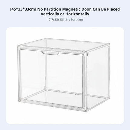 Acrylic Display Box High Distinctness Clear Acrylic Display Box Transparent Storage Container Particles Proof for Collectors