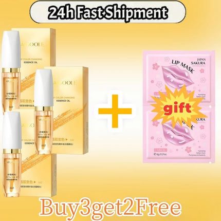 Fast Lightening Pink Mouth Lips Serum Permanent Bleaching Remove Dark Smoke Lips Lip Balm Moisturize Gloss Lipstick Lip Mask