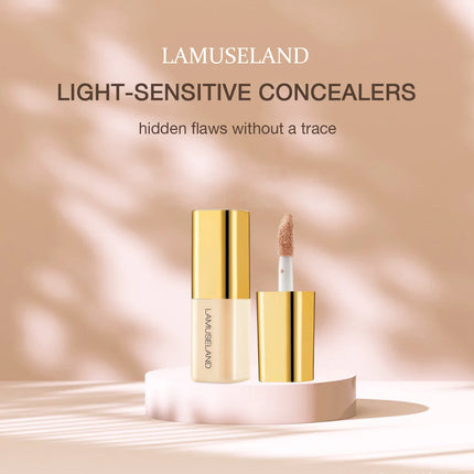 Wheat Tone Moisturizing Liquid Concealer Oil Control Invisible Full Coverage Pores Dark Circles Ivory Foundation Cream Makeup