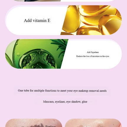 Eyelash Glue Remover DIY Eyelash Extension Remover Fast Action False Eyelash Adhesive Removal Gel Makeup Remover for Women