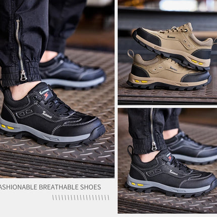 New men's safety shoes, puncture resistant work shoes, men's protective shoes, wear-resistant work boots  Tactical Boots