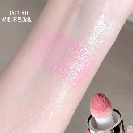 Kakashow Vitality Liquid Blush Moisturizing Water Light Long-lasting Makeup Easy to Smudge Liquid Rouge