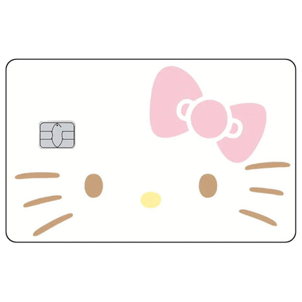 Cute Kitty Matte Sticker Kawaii Anime Credit Card Stickers for VISA MasterCard Bank Debit Card and Other IC Cards Decoration