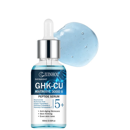 JUINHOU Facial Surem with Blue Copper Brighten skin Serum for Dry Damaged Skin Deep Hydrating Moisturizing Face Care All Skin