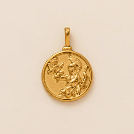 Stainless steel 18K gold-plated pendant jewelry DIY necklace bracelet making twelve zodiac cloud star retro jewelry accessories