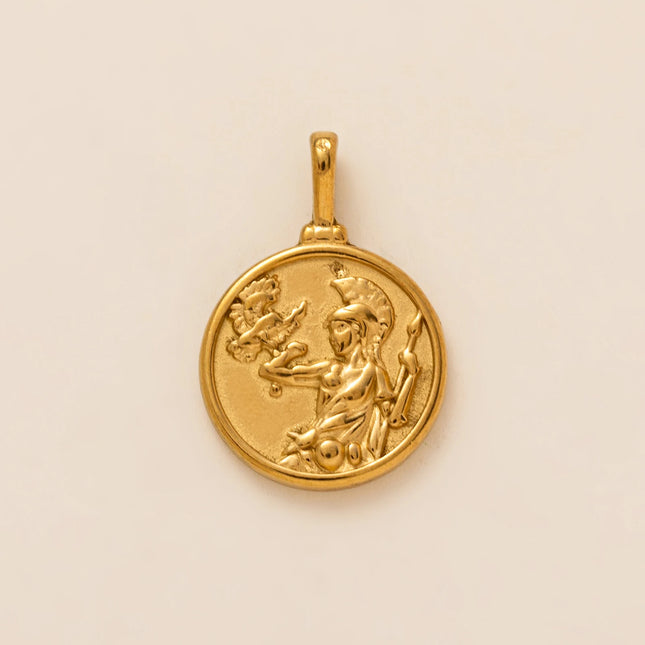Stainless steel 18K gold-plated pendant jewelry DIY necklace bracelet making twelve zodiac cloud star retro jewelry accessories