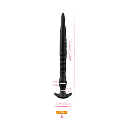 Soft Anal Plug For Adult Sex Toy For Women /Men /Couples Liquid Silicone Dildo Dilator Anal Masturbators long Butt Plug Luminous