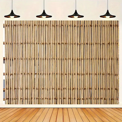 Bamboo background flag background photography wall, very suitable for live streaming background and party decoration