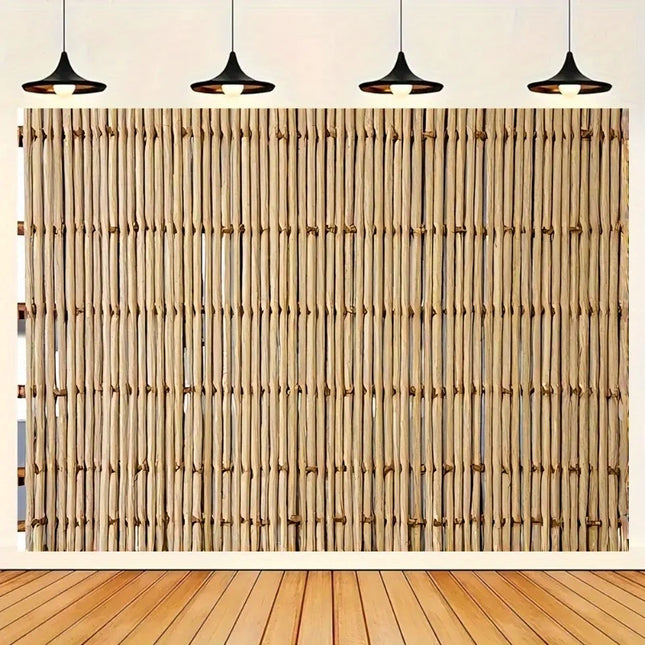 Bamboo background flag background photography wall, very suitable for live streaming background and party decoration