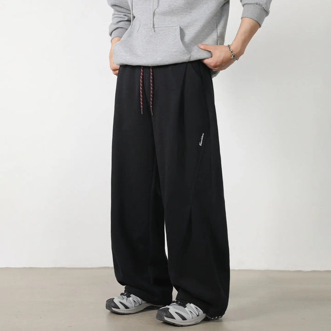 2026 New Style Spring-Autumn Straight-Fitting Loose-Fitting Sports Jogger Pants with Long Cuffs US/European size.