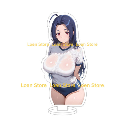 Hot game Anime sexy lingerie bikini girl student big ass big breasts bunny girl Anime Figure Acrylic stand desk ornament gift