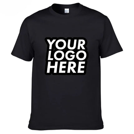 Unisex Custom Design LOGO Printing Personalized Tshirt Men's Harajuku Text Photos Clothing Cotton T-shirt Customized Tees Tops