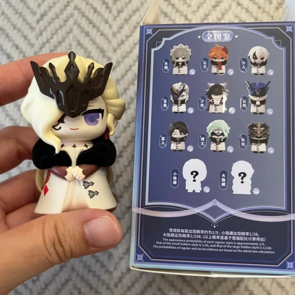 Genuine Product Genshin Impact Fools Executive Series Q Blind Box Mini Doll Collection Desktop Ornamen Christmas Birthday Gifts
