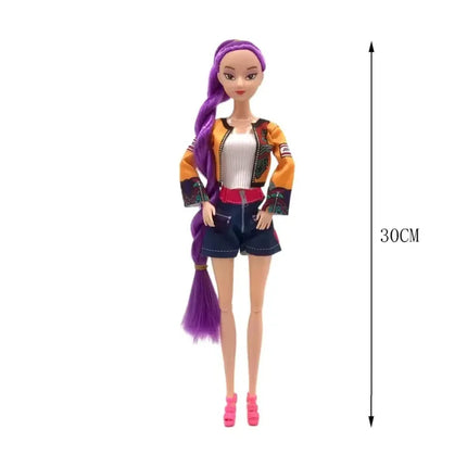 New 30cmPrincess Doll Rumi Mira Zoey Exquisite Action Figure DIY Toy Premium Plastic Model Perfect Collection and Gift for Girls