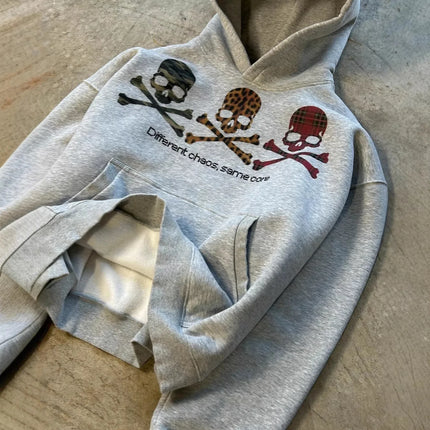 Early Spring New Hooded Pullover Sweater Street Fashion Style for Men and Women Vintage Printed Top High street style