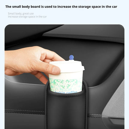 The multi-functional leather storage case for car water cups is suitable For VW Volkswagen Polo Tiguan Passat Golf Jetta Lavida