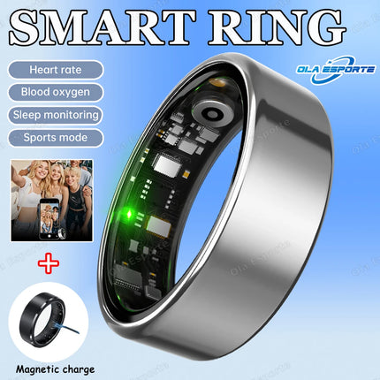 2026 New Smart Ring Heart Rate Blood Pressure Sleep Monitoring Motion Tracking 5ATM Waterproof Men Women Smart Ring Holiday Gift