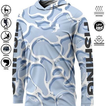 Fishing Shirt Hoodie,UPF 50+ Uv Protection Quick Dry Tops Breathable 2025 Outdoor Moisture Wicking Jersey Fishing Apparel shirts
