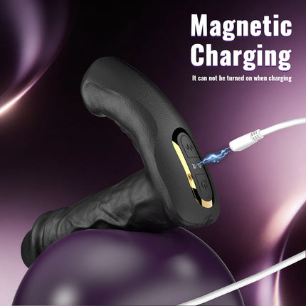 Realistic Dildo Vibrator Telescopic Thrusting Anal Butt Plug Expansion Prostate Massager Adult Sex Toys for Men Women Remote