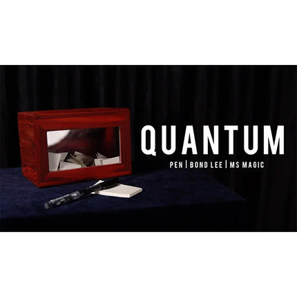 Quantum Billet Box by Pen &MS Magic Tricks Wooden Box Magica Professional Magicina Stage Illusions Gimmick Props Comdy Funny