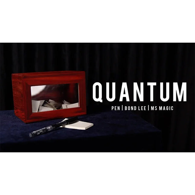 Quantum Billet Box by Pen &MS Magic Tricks Wooden Box Magica Professional Magicina Stage Illusions Gimmick Props Comdy Funny