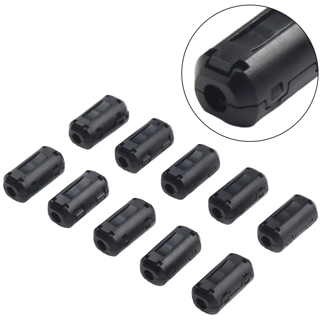 10Pcs TDK 5mm Ferrite Core Noise Suppressor Filter Ring Cable Clamp RFI EMI For 5mm Diameter Cables Clips